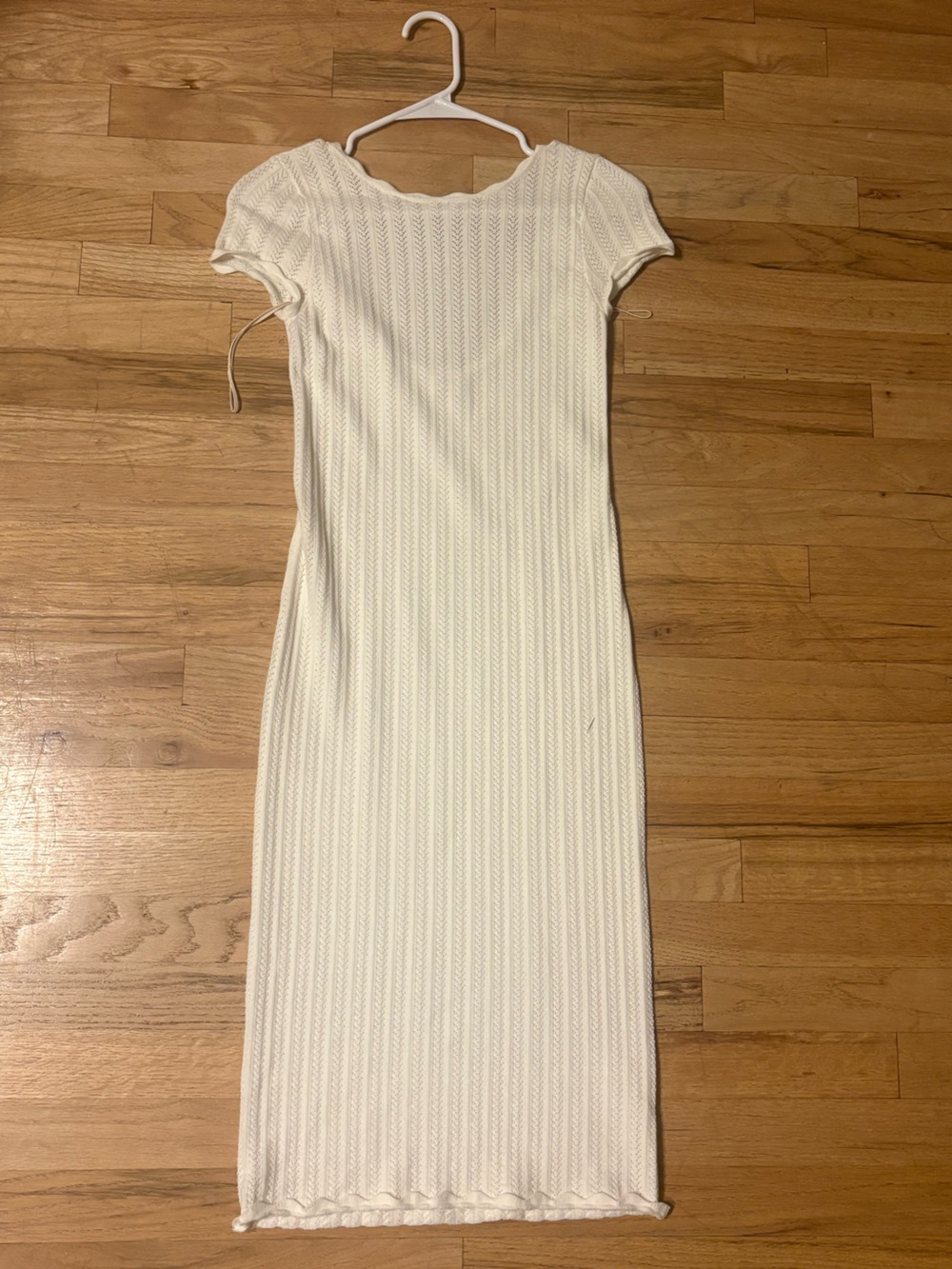 Wilfred Cream Ribbed Maxi Dress
